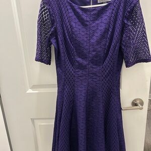 Rich Purple Long Sleeve Dress